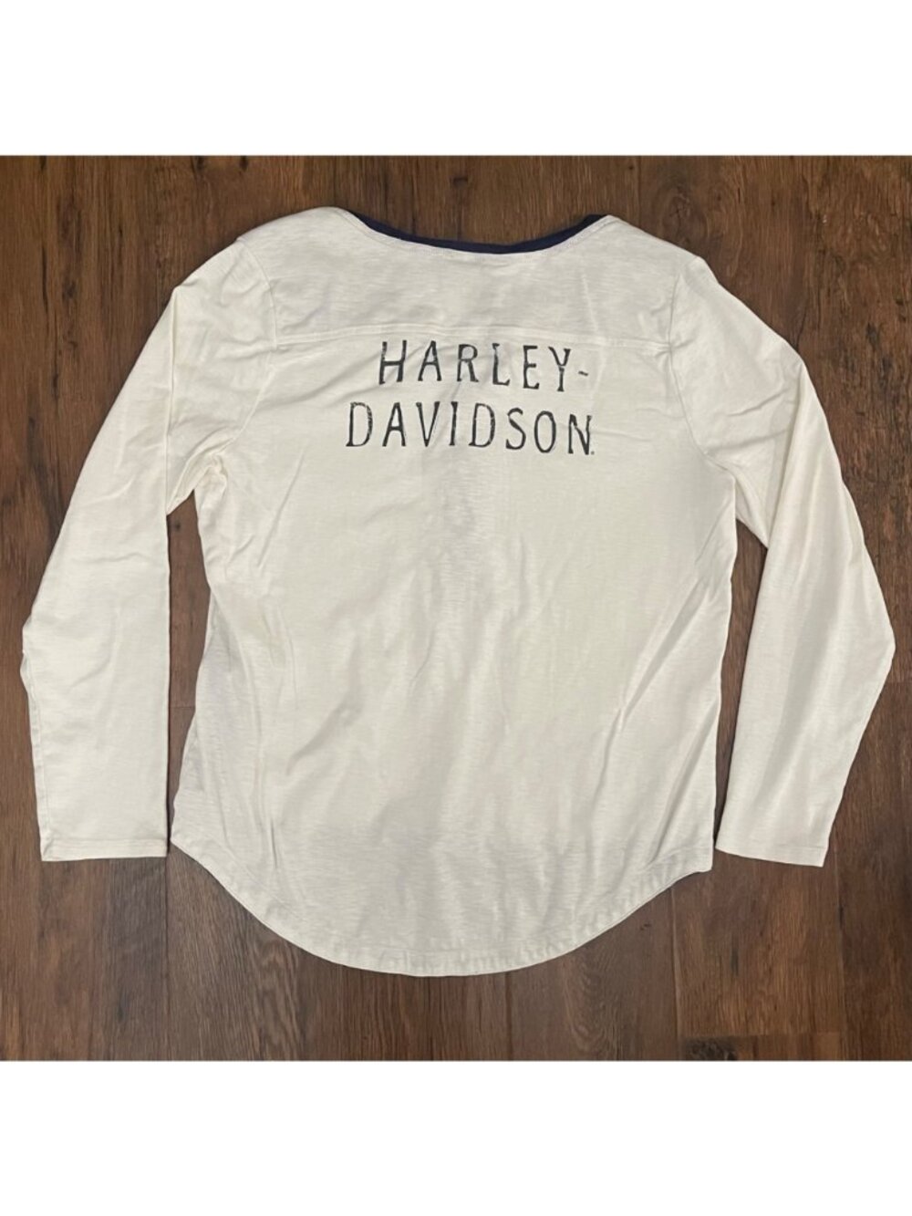 Harley Davidson Women’s Long Sleeve Shirt White Sz XL - Picture 5 of 7